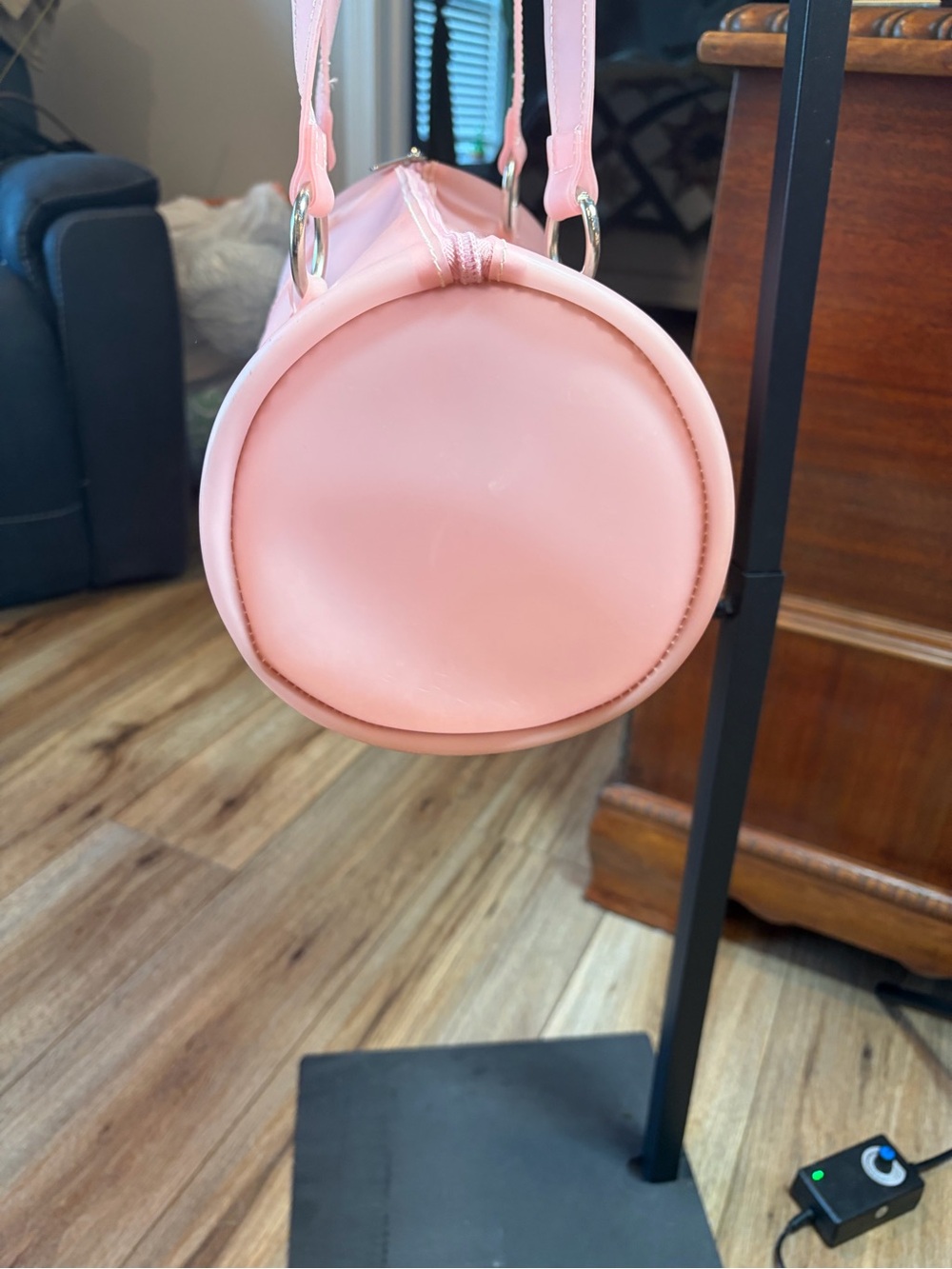 Rare Vtg Retro Maurizio Taiuti Pink Jelly Barrel Bag Y2K Soft Girl Made In Italy - Picture 4 of 10